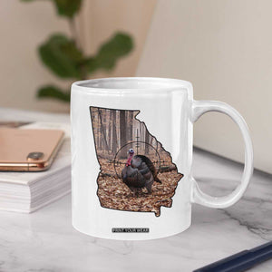 Georgia Turkey Hunting Coffee Mug Camo American Flag Hunter Gift TS12 Print Your Wear