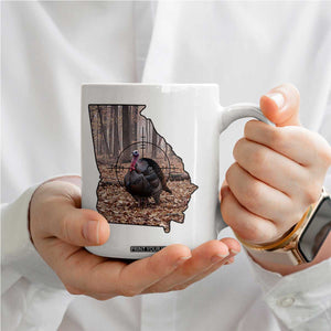 Georgia Turkey Hunting Coffee Mug Camo American Flag Hunter Gift TS12 Print Your Wear