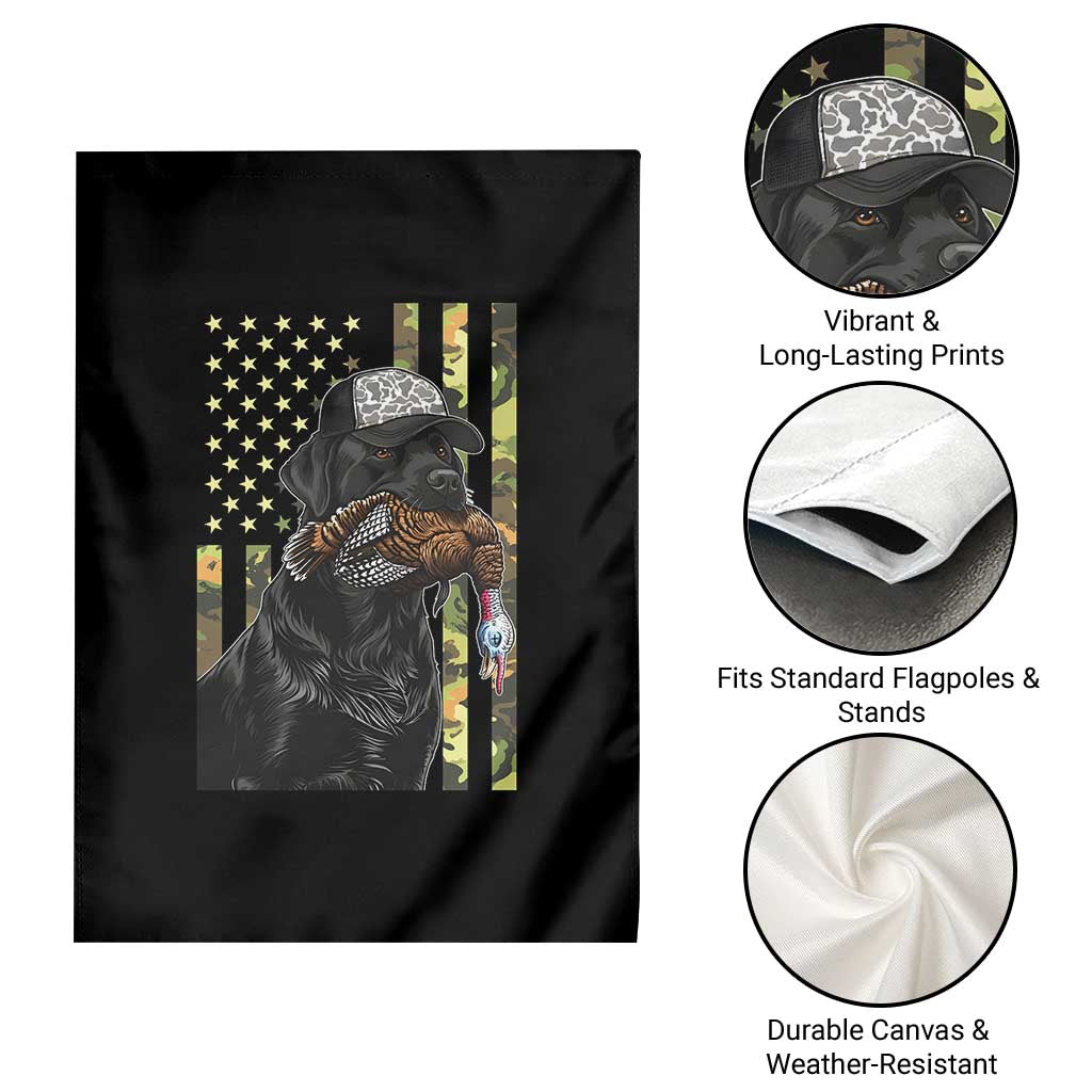 Camo Hunting Dog Turkey American Pride Gift Garden Flag TS12 Print Your Wear