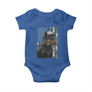Camo Hunting Dog Turkey American Pride Gift Baby Onesie TS12 Royal Blue Print Your Wear