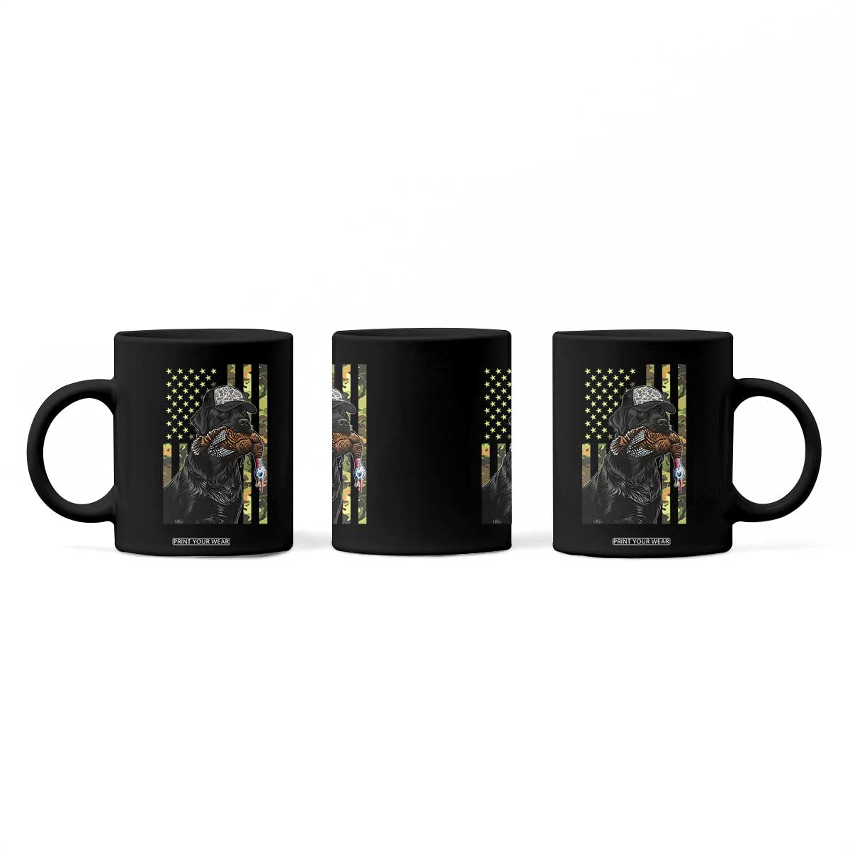 Camo Hunting Dog Turkey American Pride Gift Coffee Mug TS12 Print Your Wear