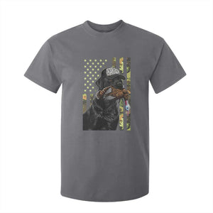 Camo Hunting Dog Turkey American Pride Gift T Shirt For Kid TS12 Charcoal Print Your Wear
