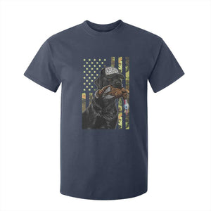 Camo Hunting Dog Turkey American Pride Gift T Shirt For Kid TS12 Navy Print Your Wear