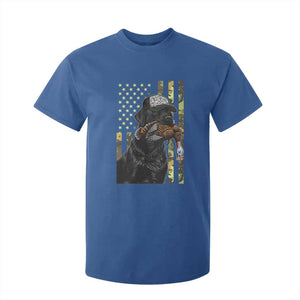 Camo Hunting Dog Turkey American Pride Gift T Shirt For Kid TS12 Royal Blue Print Your Wear