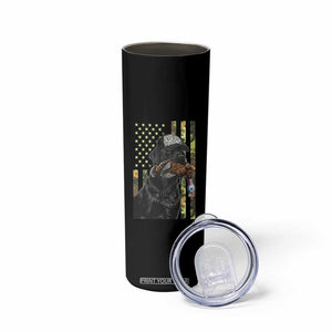 Camo Hunting Dog Turkey American Pride Gift Skinny Tumbler TS12 Print Your Wear