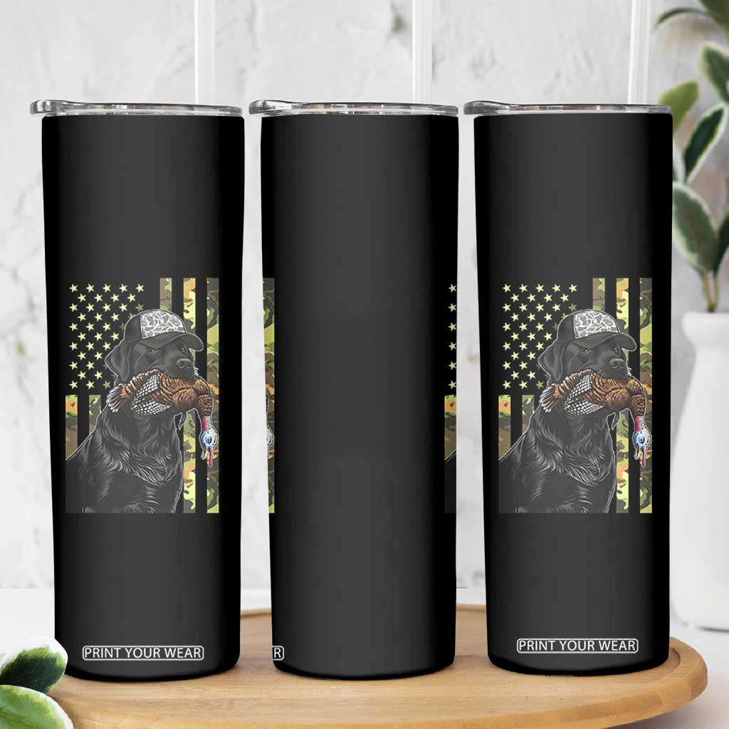 Camo Hunting Dog Turkey American Pride Gift Skinny Tumbler TS12 Print Your Wear