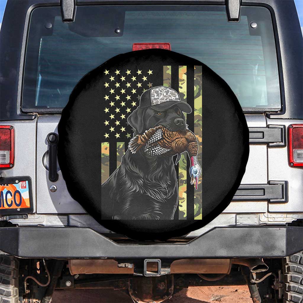 Camo Hunting Dog Turkey American Pride Gift Spare Tire Cover TS12 No hole Black Print Your Wear