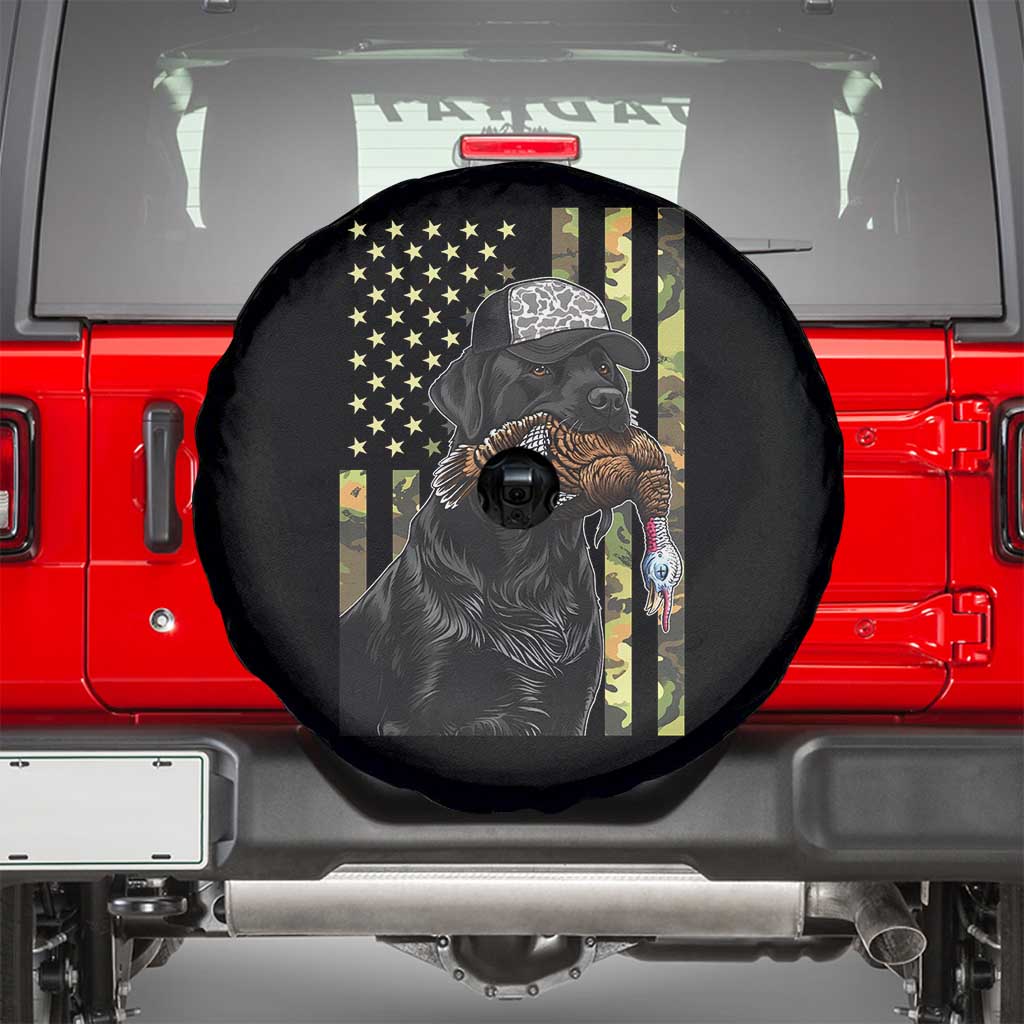 Camo Hunting Dog Turkey American Pride Gift Spare Tire Cover TS12 Black Print Your Wear
