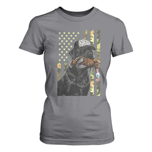 Camo Hunting Dog Turkey American Pride Gift T Shirt For Women TS12 Charcoal Print Your Wear