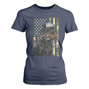 Camo Hunting Dog Turkey American Pride Gift T Shirt For Women TS12 Navy Print Your Wear