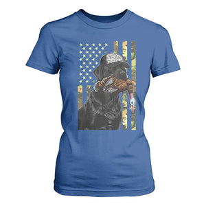 Camo Hunting Dog Turkey American Pride Gift T Shirt For Women TS12 Royal Blue Print Your Wear