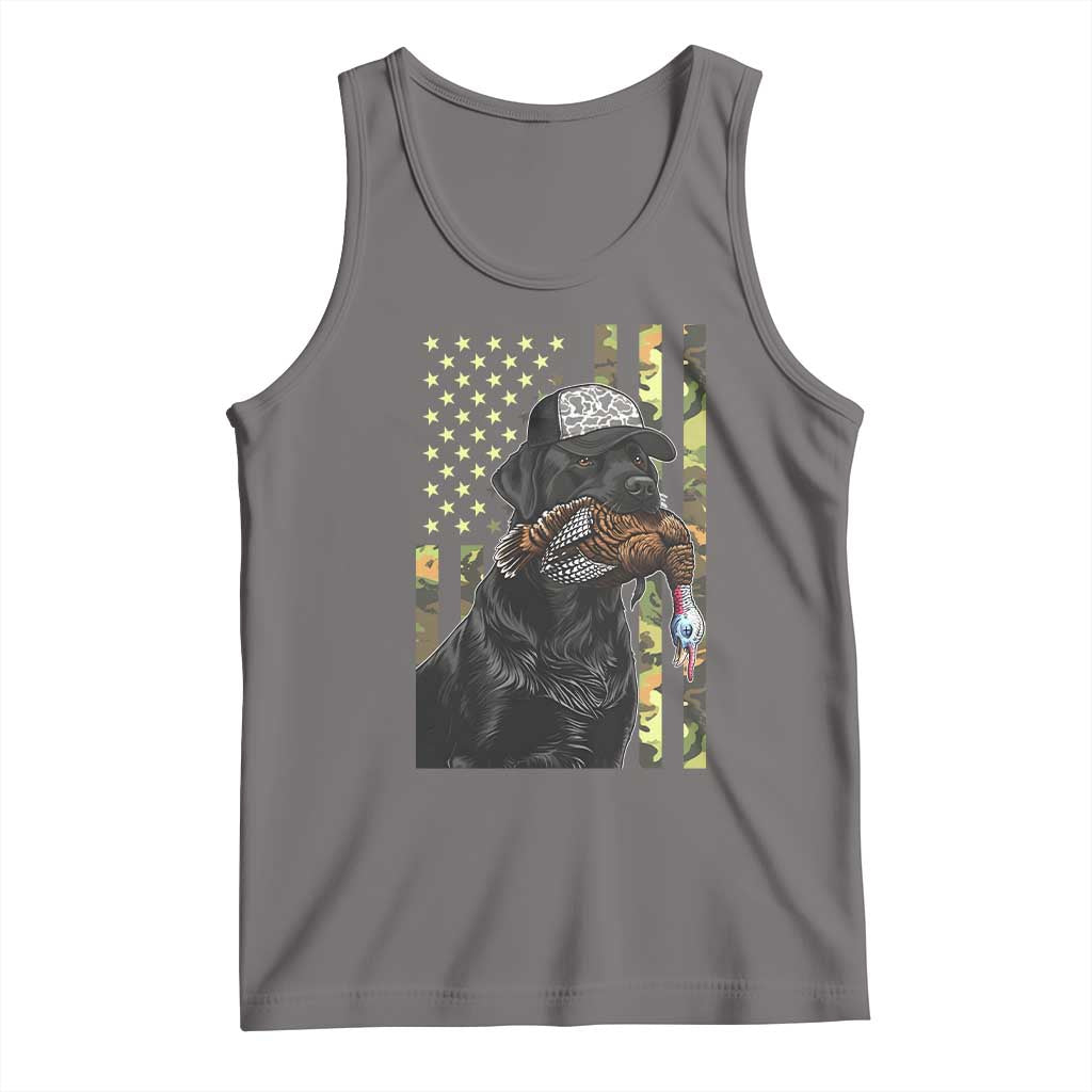 Camo Hunting Dog Turkey American Pride Gift Tank Top TS12 Deep Heather Print Your Wear