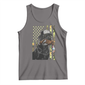 Camo Hunting Dog Turkey American Pride Gift Tank Top TS12 Deep Heather Print Your Wear