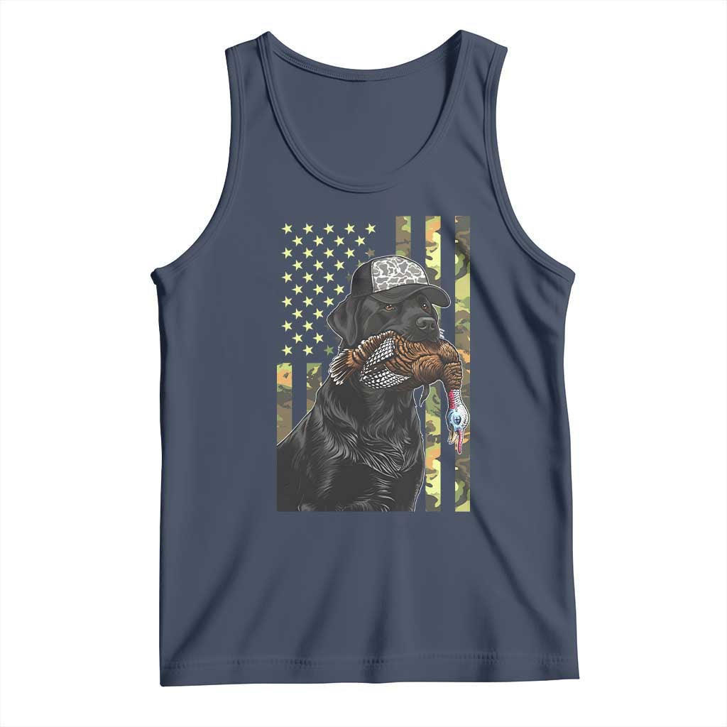 Camo Hunting Dog Turkey American Pride Gift Tank Top TS12 Navy Print Your Wear