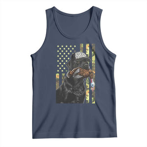 Camo Hunting Dog Turkey American Pride Gift Tank Top TS12 Navy Print Your Wear