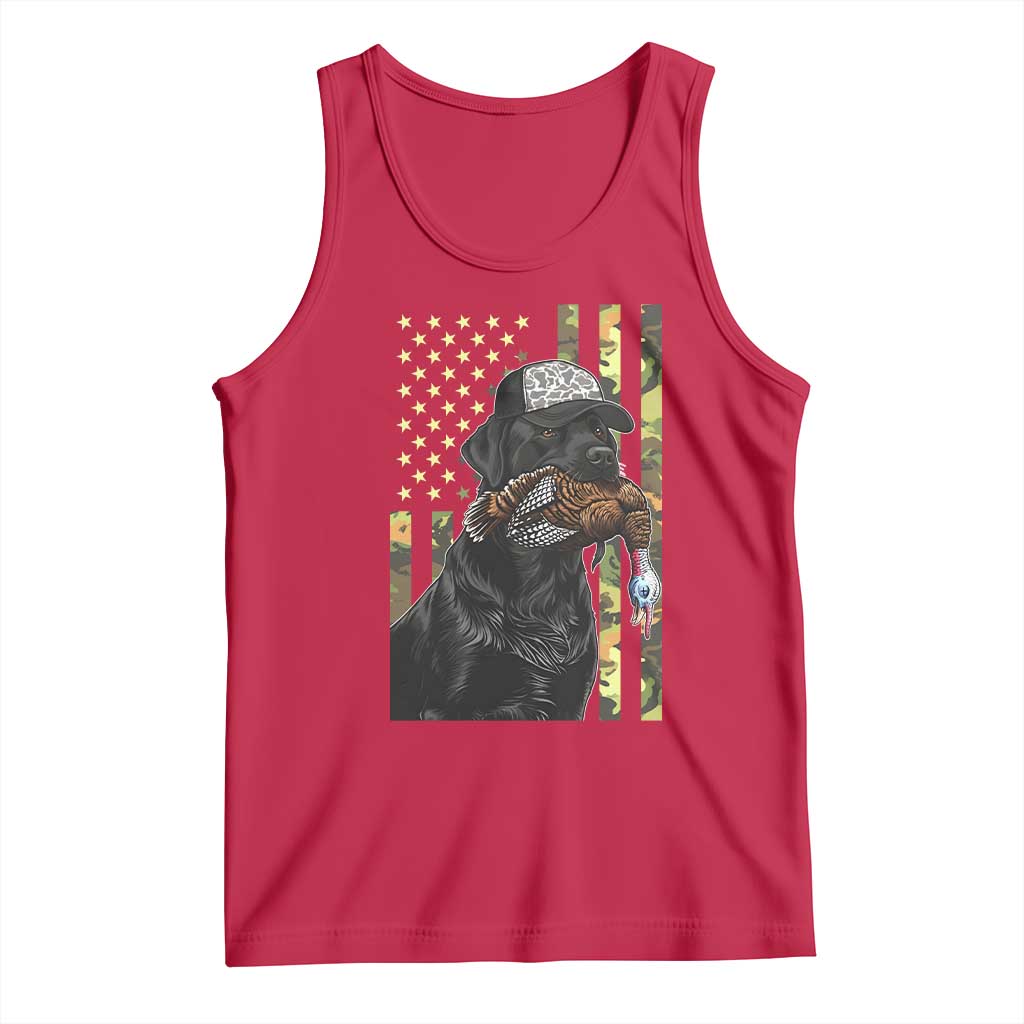 Camo Hunting Dog Turkey American Pride Gift Tank Top TS12 Red Print Your Wear