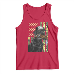 Camo Hunting Dog Turkey American Pride Gift Tank Top TS12 Red Print Your Wear
