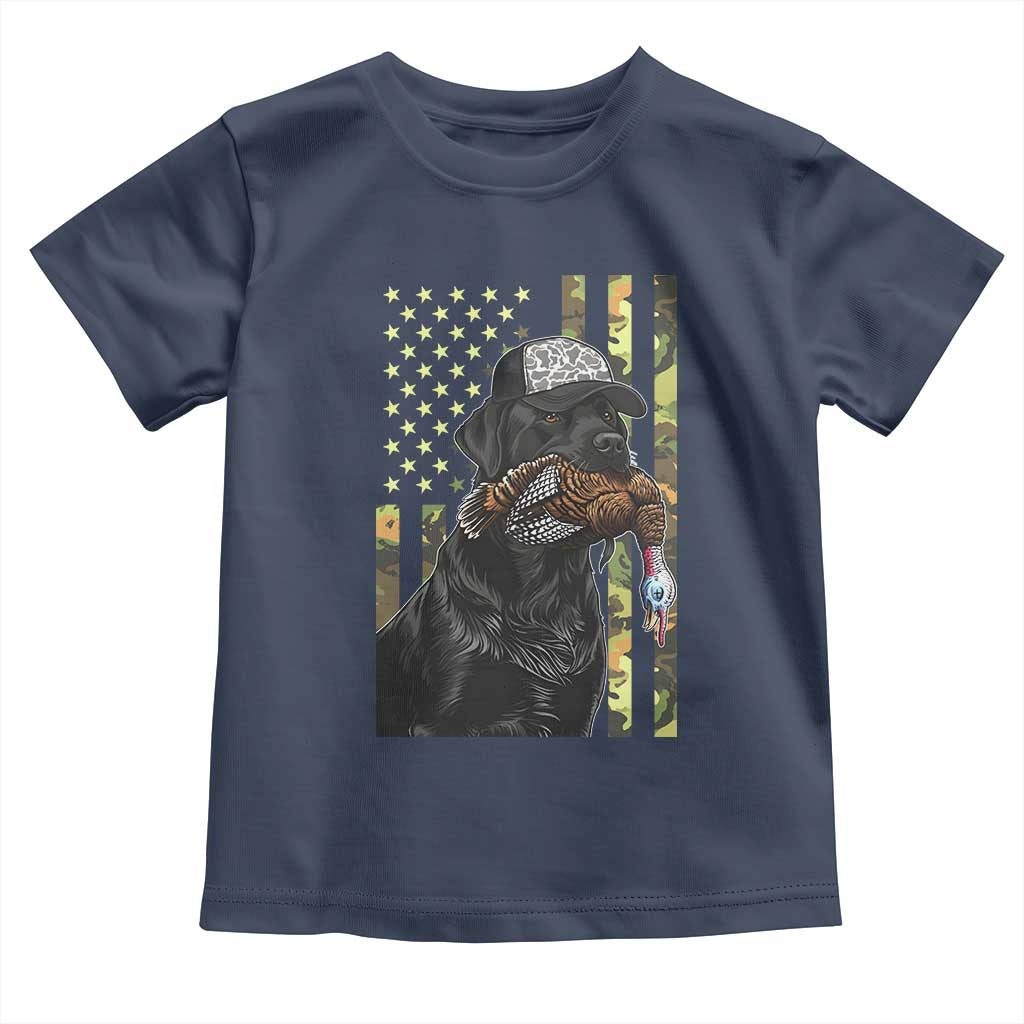 Camo Hunting Dog Turkey American Pride Gift Toddler T Shirt TS12 Navy Print Your Wear