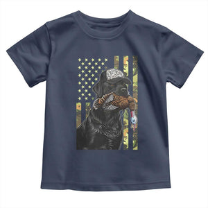 Camo Hunting Dog Turkey American Pride Gift Toddler T Shirt TS12 Navy Print Your Wear