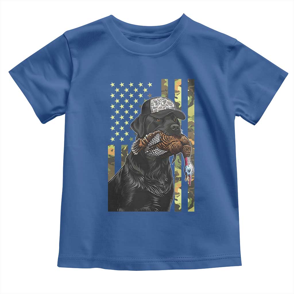 Camo Hunting Dog Turkey American Pride Gift Toddler T Shirt TS12 Royal Blue Print Your Wear