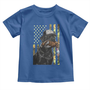 Camo Hunting Dog Turkey American Pride Gift Toddler T Shirt TS12 Royal Blue Print Your Wear