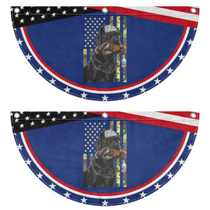 Camo Hunting Dog Turkey American Pride Gift Patriotic Fan Flag