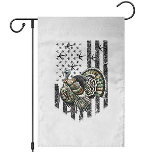 Turkey Hunter Garden Flag Patriotic American Flag Gift TS12 White Print Your Wear