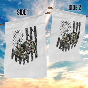 Turkey Hunter Garden Flag Patriotic American Flag Gift TS12 Print Your Wear