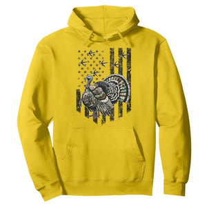 Turkey Hunter Hoodie Patriotic American Flag Gift TS12 Daisy Print Your Wear
