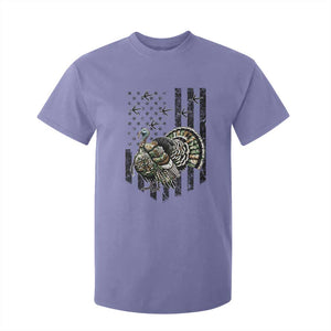 Turkey Hunter T Shirt For Kid Patriotic American Flag Gift TS12 Violet Print Your Wear
