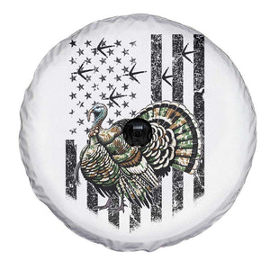 Turkey Hunter Spare Tire Cover Patriotic American Flag Gift TS12 Print Your Wear