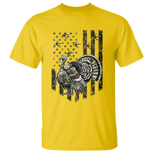 Turkey Hunter T Shirt Patriotic American Flag Gift TS12 Daisy Print Your Wear