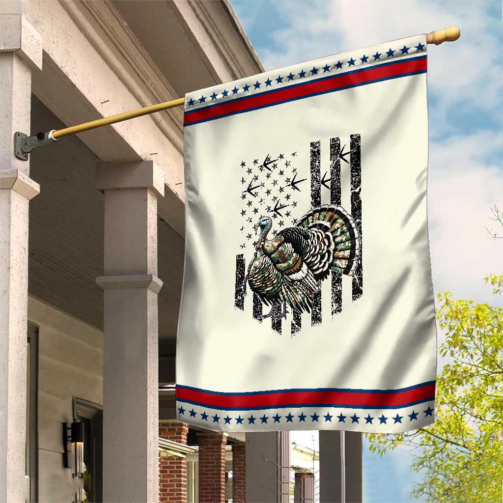 Turkey Hunter Garden Flag Patriotic American Flag Gift TS12 Modern Beige Red Print Your Wear