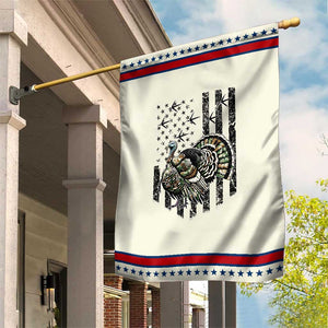 Turkey Hunter Garden Flag Patriotic American Flag Gift TS12 Modern Beige Red Print Your Wear