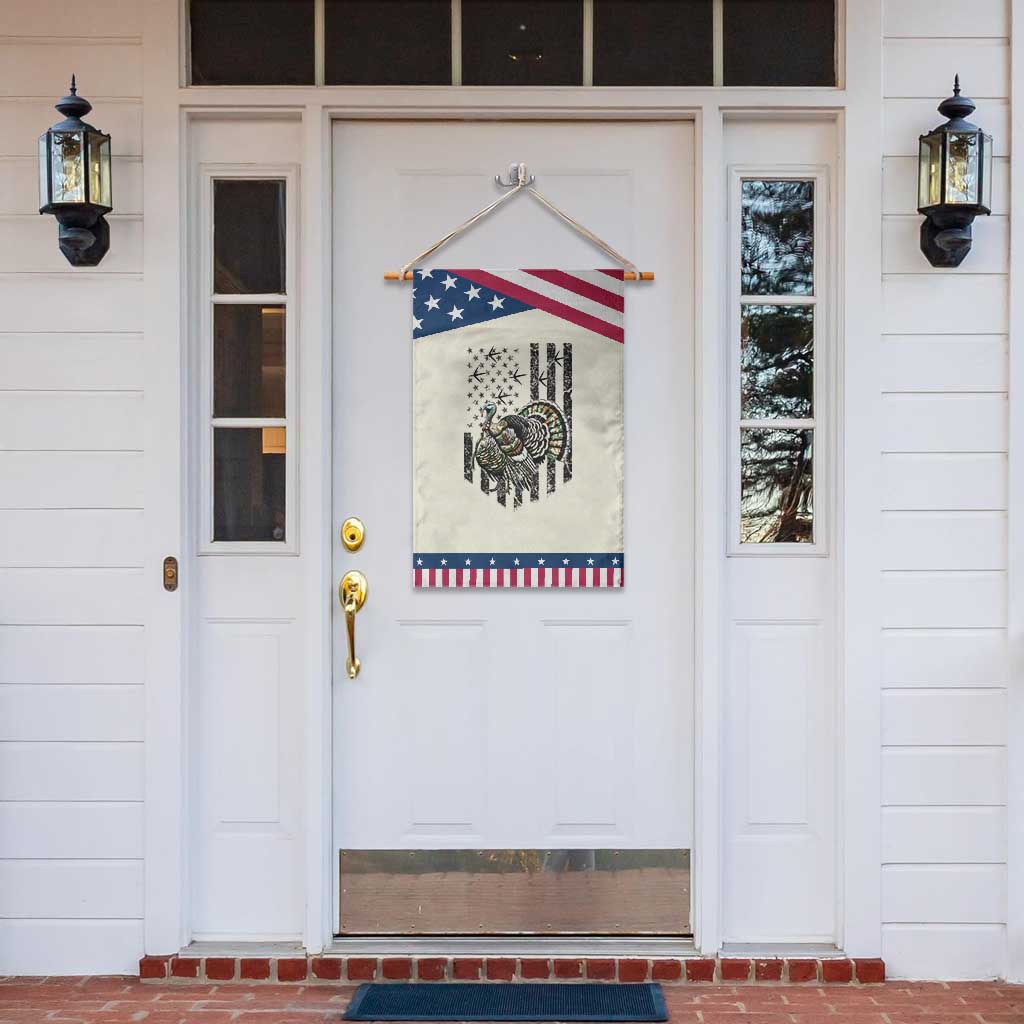 Turkey Hunter Garden Flag Patriotic American Flag Gift TS12 Print Your Wear