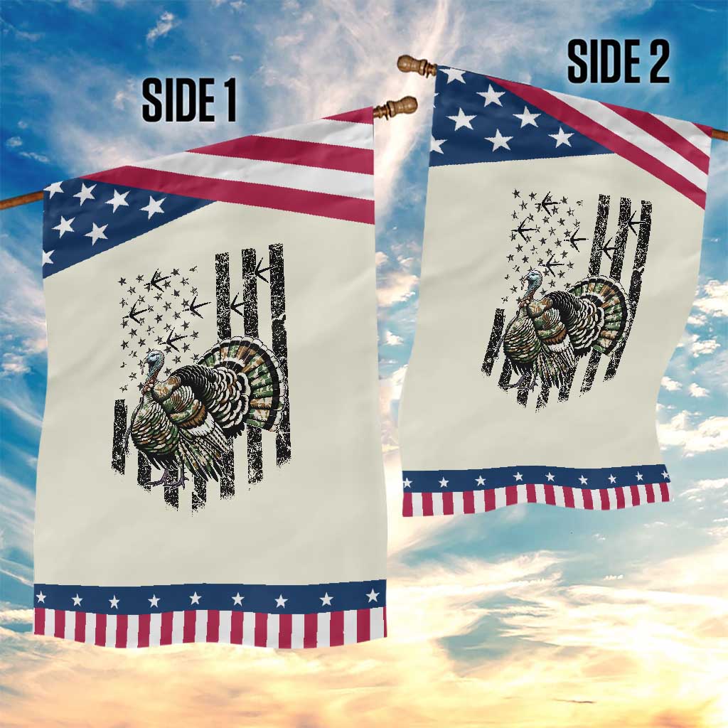 Turkey Hunter Garden Flag Patriotic American Flag Gift TS12 Print Your Wear