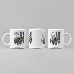 Turkey Hunter Coffee Mug Patriotic American Flag Gift TS12 Print Your Wear