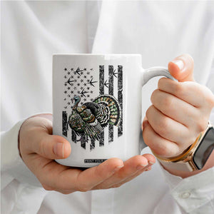 Turkey Hunter Coffee Mug Patriotic American Flag Gift TS12 Print Your Wear
