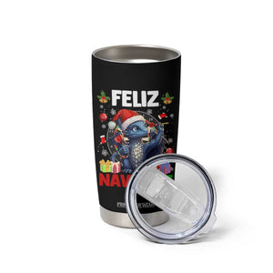 Funny Dragon Throwing Dart Christmas Gift Tumbler Cup Feliz Navidart TS12 Print Your Wear