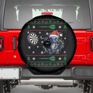 Funny Dragon Throwing Dart Spare Tire Cover Ugly Christmas Dart Player Gift TS12 Black Print Your Wear