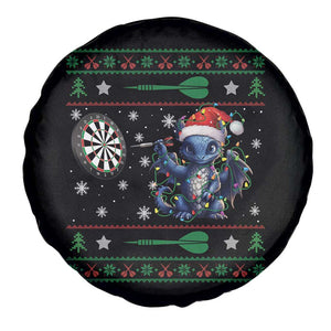 Funny Dragon Throwing Dart Spare Tire Cover Ugly Christmas Dart Player Gift TS12 Print Your Wear