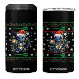 Ugly Christmas Dragon Dart Player 4 in 1 Can Cooler Tumbler Gift For Dartist TS12 One Size: 16 oz Black Print Your Wear