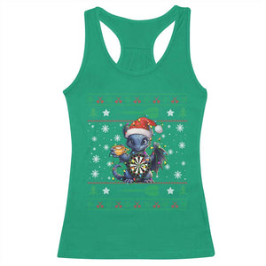 Ugly Christmas Dragon Dart Player Racerback Tank Top Gift For Dartist TS12 Irish Green Print Your Wear