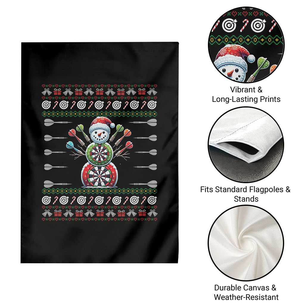 Funny Snowman Dartboard Garden Flag Dartist Ugly Christmas Gift TS12 Print Your Wear