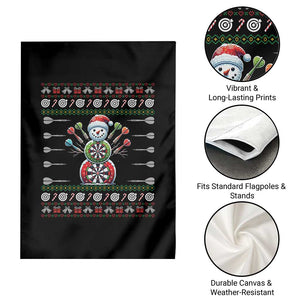 Funny Snowman Dartboard Garden Flag Dartist Ugly Christmas Gift TS12 Print Your Wear