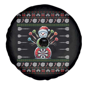 Funny Snowman Dartboard Spare Tire Cover Dartist Ugly Christmas Gift TS12 Print Your Wear