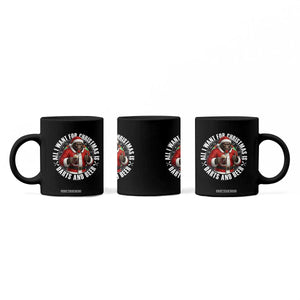 Funny Santa Bigfoot Dartist Beer Lover Coffee Mug Merry Dartsmas Christmas Gift TS12 Print Your Wear