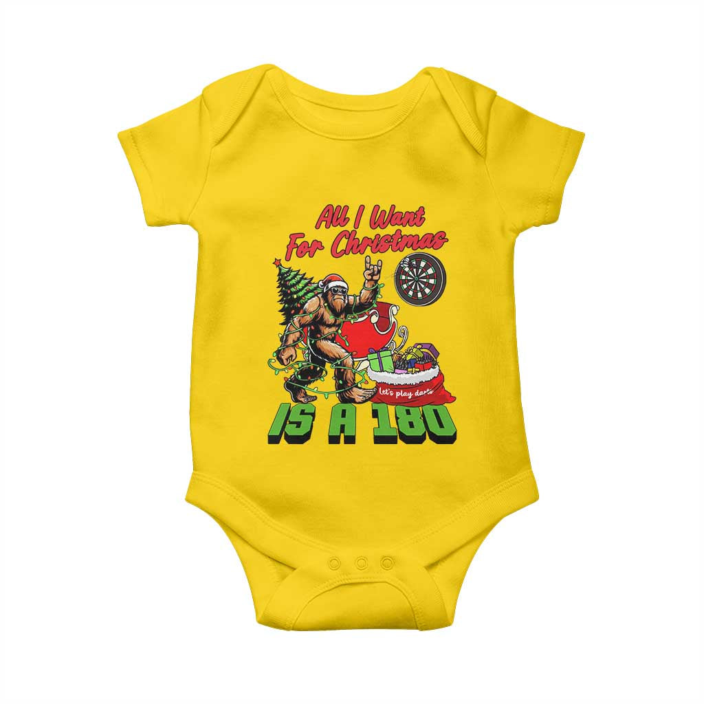All I Want For Christmas Is A 180 Baby Onesie Bigfoot Lover Dartist Gift TS12 Daisy Print Your Wear