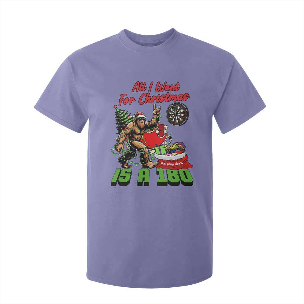 All I Want For Christmas Is A 180 T Shirt For Kid Bigfoot Lover Dartist Gift TS12 Violet Print Your Wear