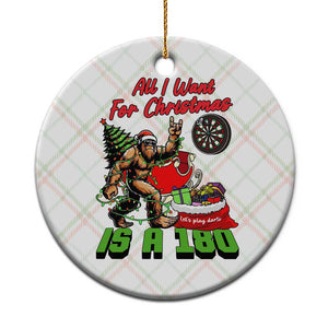 All I Want For Christmas Is A 180 Ceramic Ornament Bigfoot Lover Dartist Gift TS12 1pc Christmas Plaid Print Your Wear